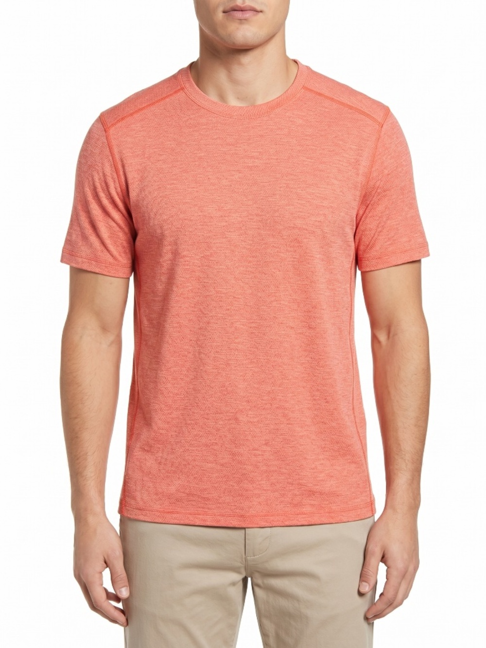 Tommy Bahama IslandZone T-Shirt Mens Short Sleeve Reversible Coral Orange